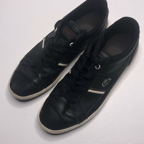 Lacoste Black Mens Sneakers Trainers 